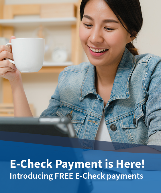 Woman using laptop at home